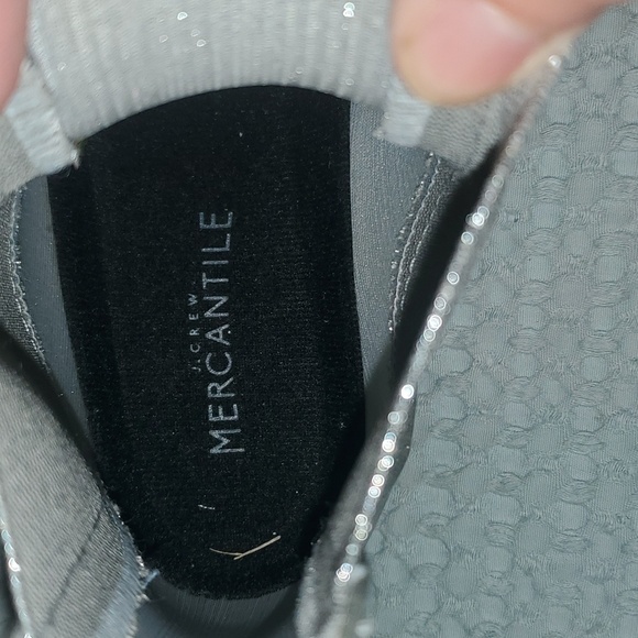 J. Crew Mercantile Chelsea Silver Booties Size 8 (#6) - Picture 5 of 6